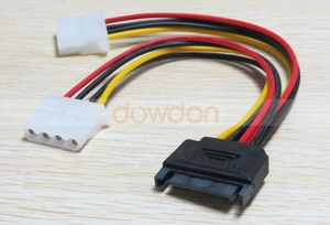 Power Adapter Cáp 15 Pin SATA nam để kép 4 Pin IDE HDD nữ - Product Image 6