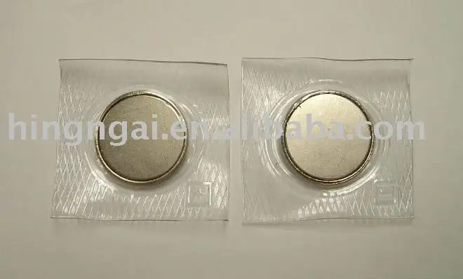 Botão magnético de plástico, fecho magnético de plástico