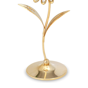 งานประดิษฐ์คริสตัลรูปดอกเดซี่ชุบทองสไตล์คลาสสิก ประดับด้วยคริสตัลเจียระไนแบบบริลเลียนต์ งานศิลปะพื้นบ้าน ของสะสม ตกแต่งบ้าน - Product Image 3