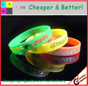 In Rilievo su ordinazione a buon mercato promozionale braccialetto in silicone - Product Image 6