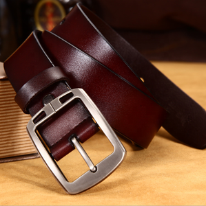 Cintura da uomo in vera pelle stile classico Jean larghezza 1.5" - Product Image 4