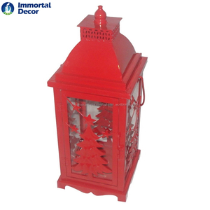 Color rojo <span class=keywords><strong>casa</strong></span> en forma de metal vela para la decoración casera - Product Image 5