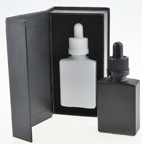 Bouteilles rectangulaires en verre 30ml flacons compte-gouttes carrés en verre pour huile essentielle avec emballage en bouteille 30ml - Product Image 1