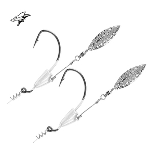 En gros, Jigheads de pêche en métal de haute qualité avec hameçons Flash Swimmer de qualité, système de verrouillage à ressort, tête de jig avec lame et Underspin en plomb - Product Image 1