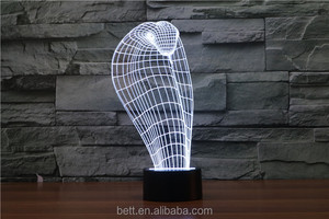 Increíble 3d superhero ilusión 3d llevó la lámpara luz de la noche para la decoración - Product Image 4