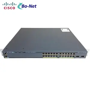 Cisco 24 port PoE anahtarı WS-C2960X-24PD-L 24 GigE PoE 370 W, 2x10G SFP +, LAN Tabanı