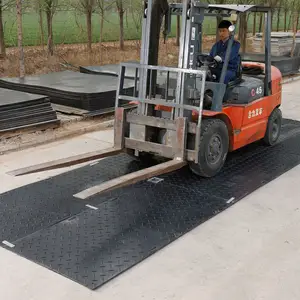 HDPE Plastic Bog Mats / 4x8 Plastic Hdpe Ground Protection Track Mats / Running Track Covers Mat