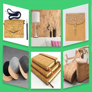 <span class=keywords><strong>Rouleau</strong></span> de tissu <span class=keywords><strong>en</strong></span> cuir synthétique imitation cuir de liège naturel avec des paillettes argentées et dorées pour la fabrication de portefeuilles et de sacs - Product Image 6