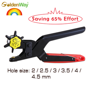 Perforadora de Cuero Resistente con Bloqueo de Seguridad y Diseño de 6 Orificios para Zapatos y Cinturones, Ahorro de Energía del 65% - Product Image 2