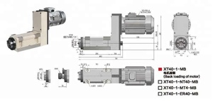Boor En Frezen Kop Unit, XT40-1 Model Met Nt40/Mt4/Er40 Spindel, China Fabrikant Oem/Odm - Product Image 5