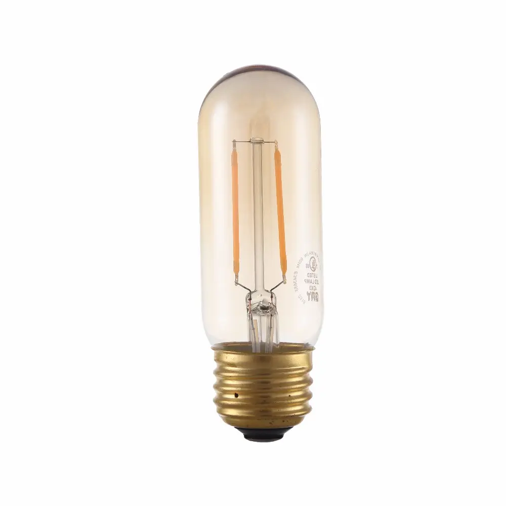 Ampoule vintage à filament LED ambre, T10 T12 T14 2018 w 300lm, lampe LED à filaments dimmable, dernière nouveauté 3.5