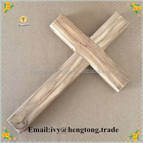 Bán Buôn Giá Rẻ Tùy Chỉnh Bất Olive Chữ Thập Bằng Gỗ Mặt Dây Chuyền Crucifix Mặt Dây Chuyền, Trang Trí Crucifix Cross