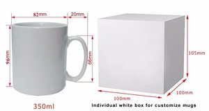 Mug à café en céramique personnalisé de 11 oz avec logo par sublimation, style bohème, pour cadeaux d'affaires - Product Image 3