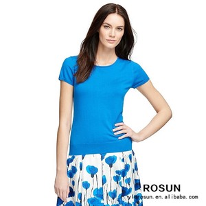 a granel en <span class=keywords><strong>blanco</strong></span> <span class=keywords><strong>jersey</strong></span> de manga corta <span class=keywords><strong>mujer</strong></span> primavera 2015 suéter - Product Image 3