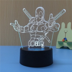 Lámpara de noche de <span class=keywords><strong>Spiderman</strong></span> para niños, luz LED de 7 colores, ilusión 3D, decoración creativa de visión LED - Product Image 6