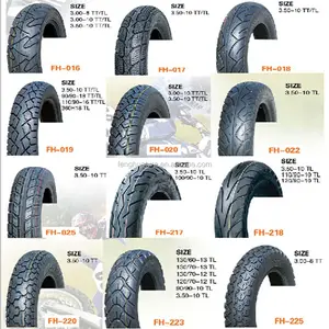 Pneu tubeless de moto à vendre pneu de scooter de moto pneu 3.50-10