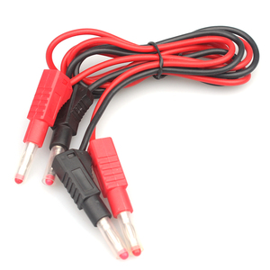 Cables de prueba de tapones de plátano, goma <span class=keywords><strong>flexible</strong></span> de 4mm, moldeada, de seguridad, apilables - Product Image 1