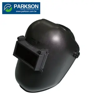 百盛安全台湾高品质倒装窗口黑人工人穿CE EN175 ANSI Z87.1焊接头盔价格FS-701