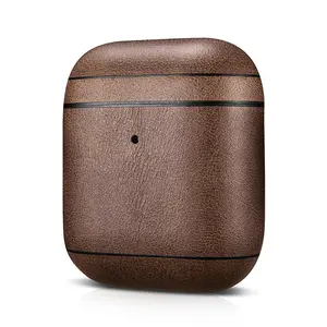 High Quality für AirPods Leather Cover Luxury Real Leather Protective Case für AirPods