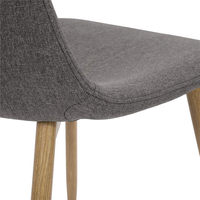 Chaise de salle à manger confortable en bois naturel, pieds en poly et en écorce, chaise d'appoint Cherner