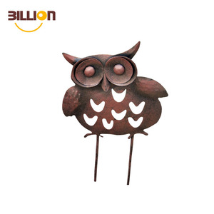 Pippo Gufo <span class=keywords><strong>Figurine</strong></span> Metallo Giardino Yard Puntata Plasma Cut In Metallo Art - Product Image 4