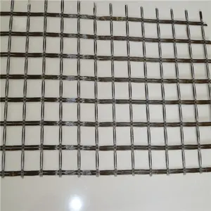 Karbon Fiber Geogrid Basalt Fiberglass Geogrid dengan Aspal