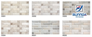 con textura de piedra natural azulejo de cerámica, porcelana <span class=keywords><strong>imitación</strong></span> 3d azulejo de la pared exterior - Product Image 5