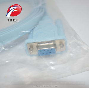 Haute qualité <span class=keywords><strong>Db9</strong></span> <span class=keywords><strong>port</strong></span> <span class=keywords><strong>série</strong></span> Rs232 à Rj45 Cat5 Console Câble pour Huawei Routeur Cisco Échangeur - Product Image 3