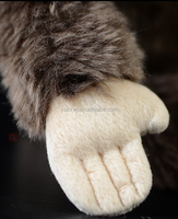 Jouet gorille moekey noir en peluche réaliste/animaux de zoo singe personnalisé jouets en peluche gorille orang-outan personnalisés bon marché