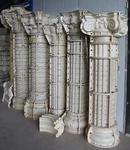 Diameter 25cm Decorative Roman Concrete Pillars Column Molds For Sale