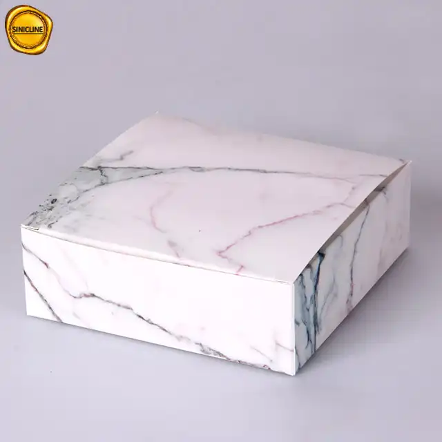 Sole Natura custom marmo di stile pieghevole scatola di imballaggio cosmetico per i pacchetti della sferza