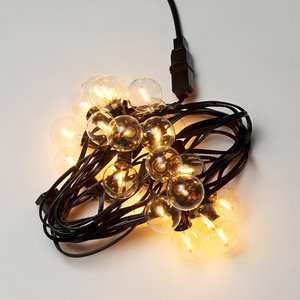 Bombillas de cristal Vintage G40 IP44 E12 E17, tira de luces LED impermeables para fiesta de jardín comercial, 50 pies - Product Image 3