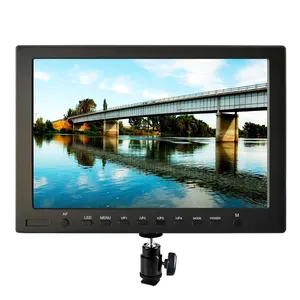 Monitor de campo ultra fino hd tft, 10.1 polegadas com entrada hdmi usado para monitor de câmera