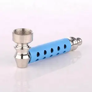 Kuaigao KG-026 для курильщиков благородный синий цвет металл Длинные китайские курительные трубы