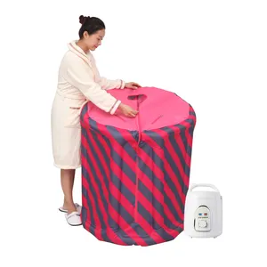 Satu Orang IBeauty Rumah Spa Inflatable Portable Barel Lipat Kecil Home Made Sauna