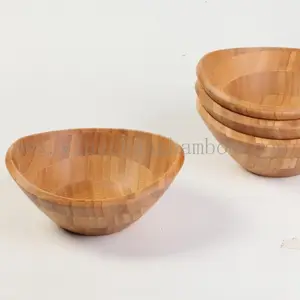 Bamboo olive wooden salad bowl