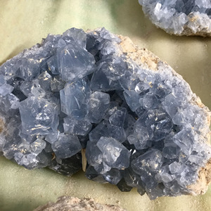Cristallo minerale naturale guarigione <span class=keywords><strong>pietre</strong></span> grezze geode blu celeste campione per la decorazione - Product Image 5
