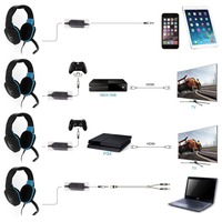 Casque d'écoute de gaming filaire, pour xbox one, téléphone portable, ps4, PS5, 3.5mm