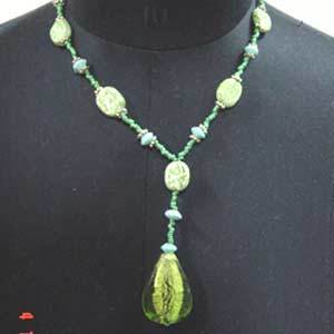 Suministro directo de fábrica Collar con cuentas de vidrio elegante Último estilo de moda para bodas - Product Image 2