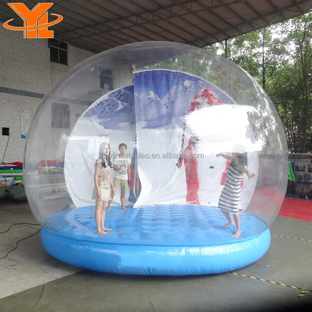 Quảng cáo Inflatable Quả Cầu Tuyết Bóng cho Trẻ Em và Người Lớn, phổ biến Inflatable Giáng Sinh Thấy Bóng