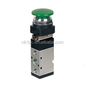 MSV-86522PB 1/4 "зеленый гриб Кнопка воздушный механический клапан 2/5 способ мгновенного ручного управления OEM настраиваемый - Product Image 2