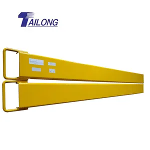 Pallet Fork Extensions for forklifts lift truck slide on steel/Forklift Extension Forks