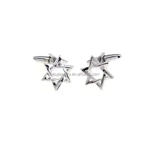 Design King Means hot selling shape letters K cufflinks tie clips star cufflink custom jewelry