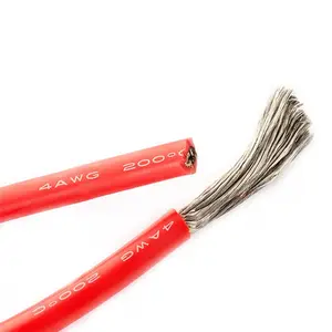 4 AWG zachte Siliconen Draad OD 12.0mm