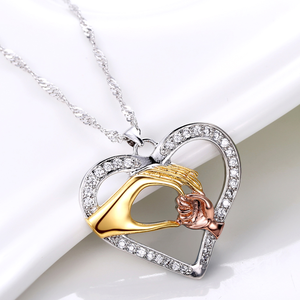 Due mani amore <span class=keywords><strong>mamma</strong></span> <span class=keywords><strong>collana</strong></span> cuore regalo <span class=keywords><strong>per</strong></span> <span class=keywords><strong>la</strong></span> <span class=keywords><strong>festa</strong></span> <span class=keywords><strong>della</strong></span> <span class=keywords><strong>mamma</strong></span>, un regalo <span class=keywords><strong>per</strong></span> <span class=keywords><strong>la</strong></span> <span class=keywords><strong>mamma</strong></span> spedizione gratuita - Product Image 3