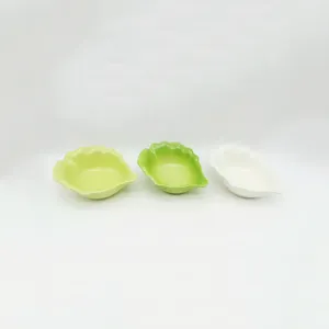 Gift Vivid Cabbage Leaf Shaped Ceramic Plate Dinner,Kids Dinner Plate Wedding,White Dinner Plate Sets Ceramic