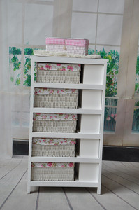 Cajonera de plástico Color Pintado de La Vendimia Barato Muebles Blancos - Product Image 3