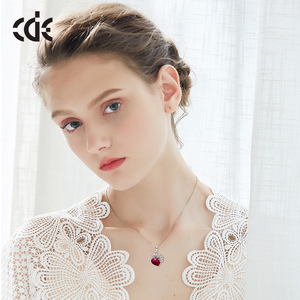 Delle donne Gemma E Dei Monili Pendent <span class=keywords><strong>Rubino</strong></span> <span class=keywords><strong>Collana</strong></span> di Pietra - Product Image 5