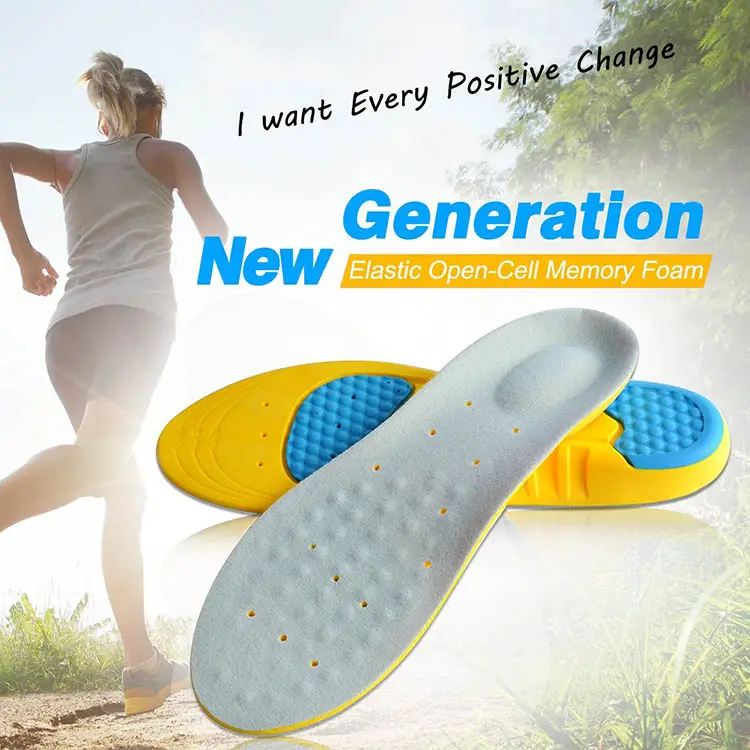Wholesale Massaging Inserts Cushion Arch Support Athletes Insole Running Insole