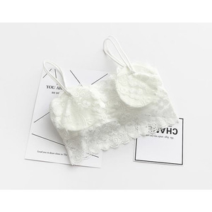 Sexy Della Maglia Petto Imbottito Tank Top Donne Che Indossano Per Il Fitness Biancheria Intima di <span class=keywords><strong>Pizzo</strong></span> Bralette Top Crop - Product Image 3